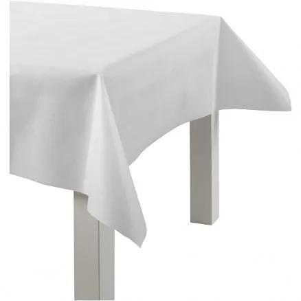Imitationsduk, vit, bredd: 125 cm, 70 g, 10 m/1 rulle.